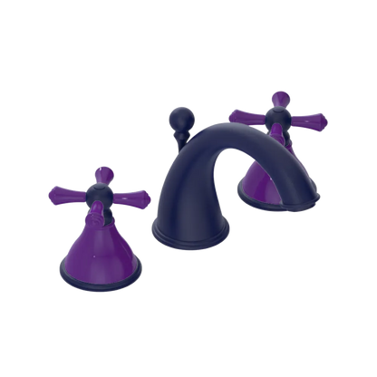 Rubinet Widespread Lav. Set. (less drain) Midnight Blue