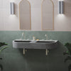 Baril 8" c/c lavatory faucet (without handle), drain included