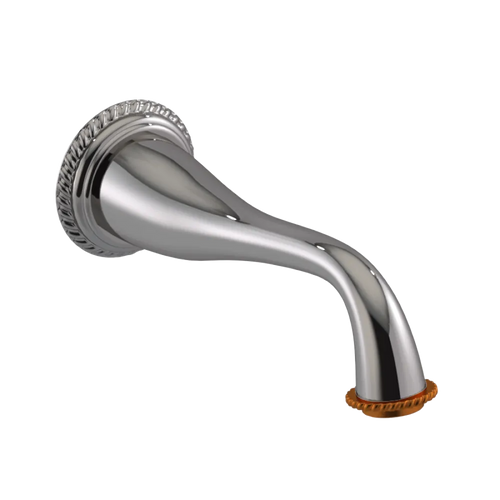 Rubinet Tub Filler Spout Wall Mount Polished Nickel