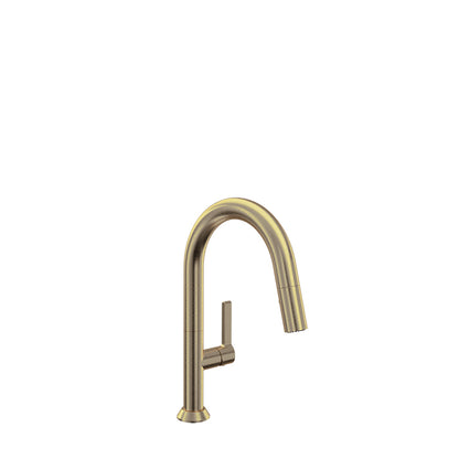 Baril Single-hole bar / prep kitchen faucet with 2-function pull-down spray