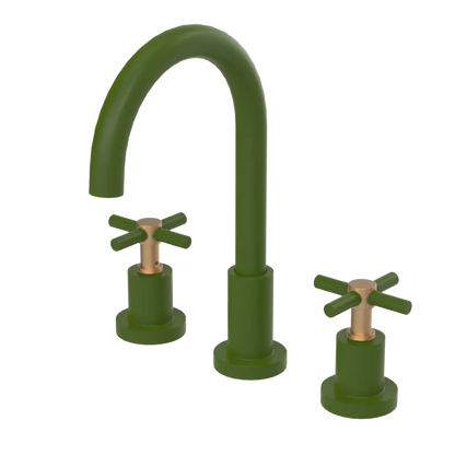 Rubinet Widespread Kitchen Set with LaSalle Spout Green Envy