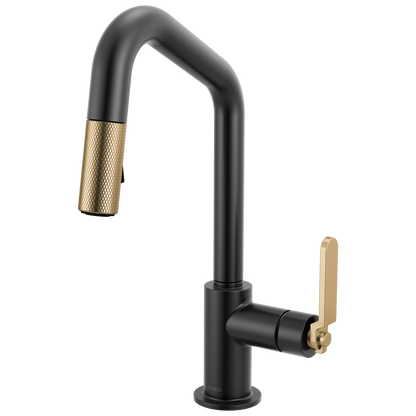 Brizo Pull Down Prep Faucet With Angle Spout Industrial Handle