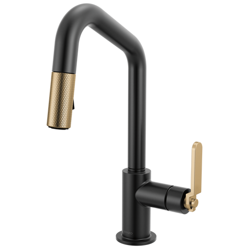 Brizo Pull Down Prep Faucet With Angle Spout Industrial Handle