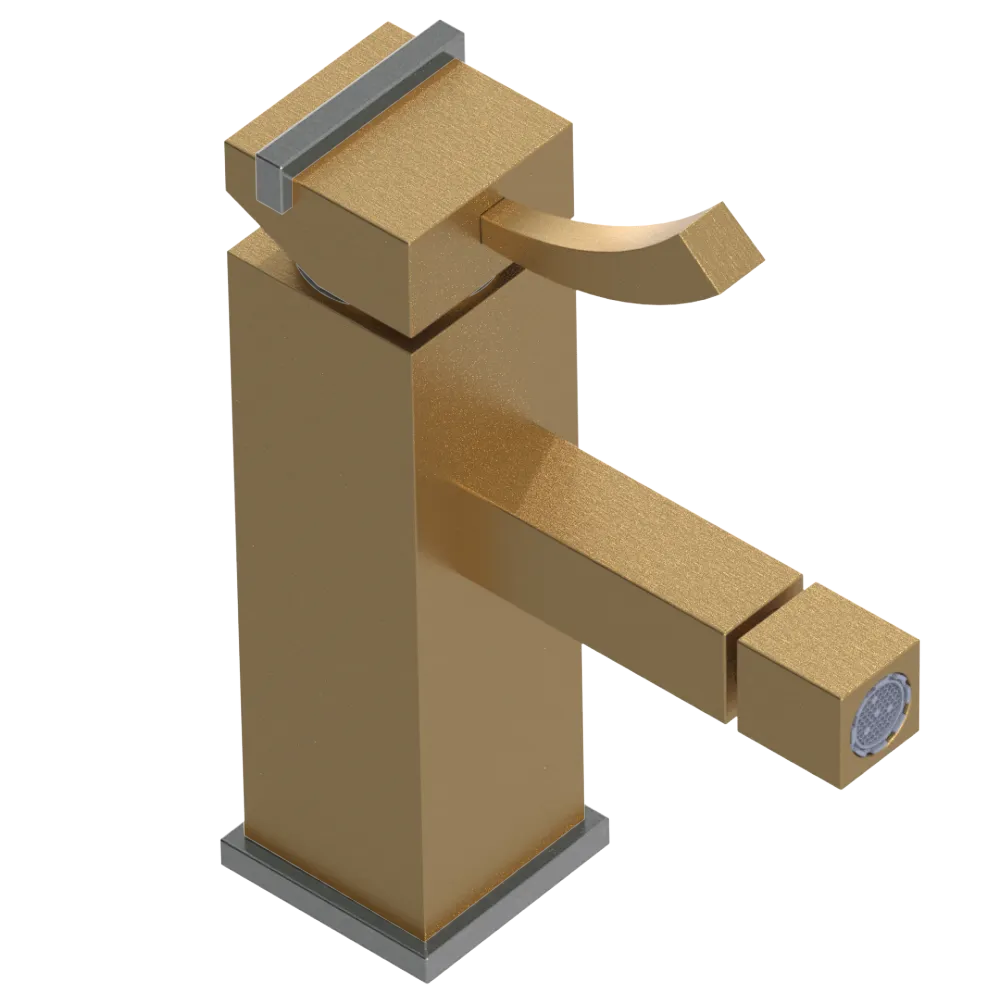 Rubinet Single Control Bidet Fitting (less drain) Satin Gold