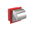 Rubinet RECESSED TOILET PAPER HOLDER Red