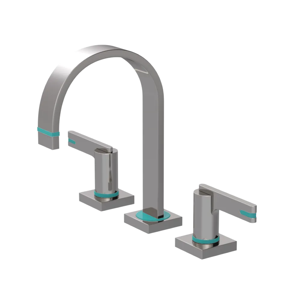 Rubinet Widespread Lav. Set. (less drain) Polished Nickel