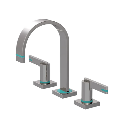 Rubinet Widespread Lav. Set. (less drain) Polished Nickel