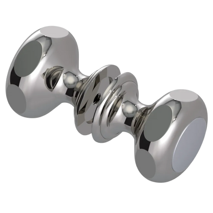 Rubinet Shower Door Knob (set) Polished Nickel