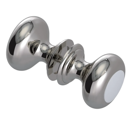Rubinet Shower Door Knob (set) Polished Nickel