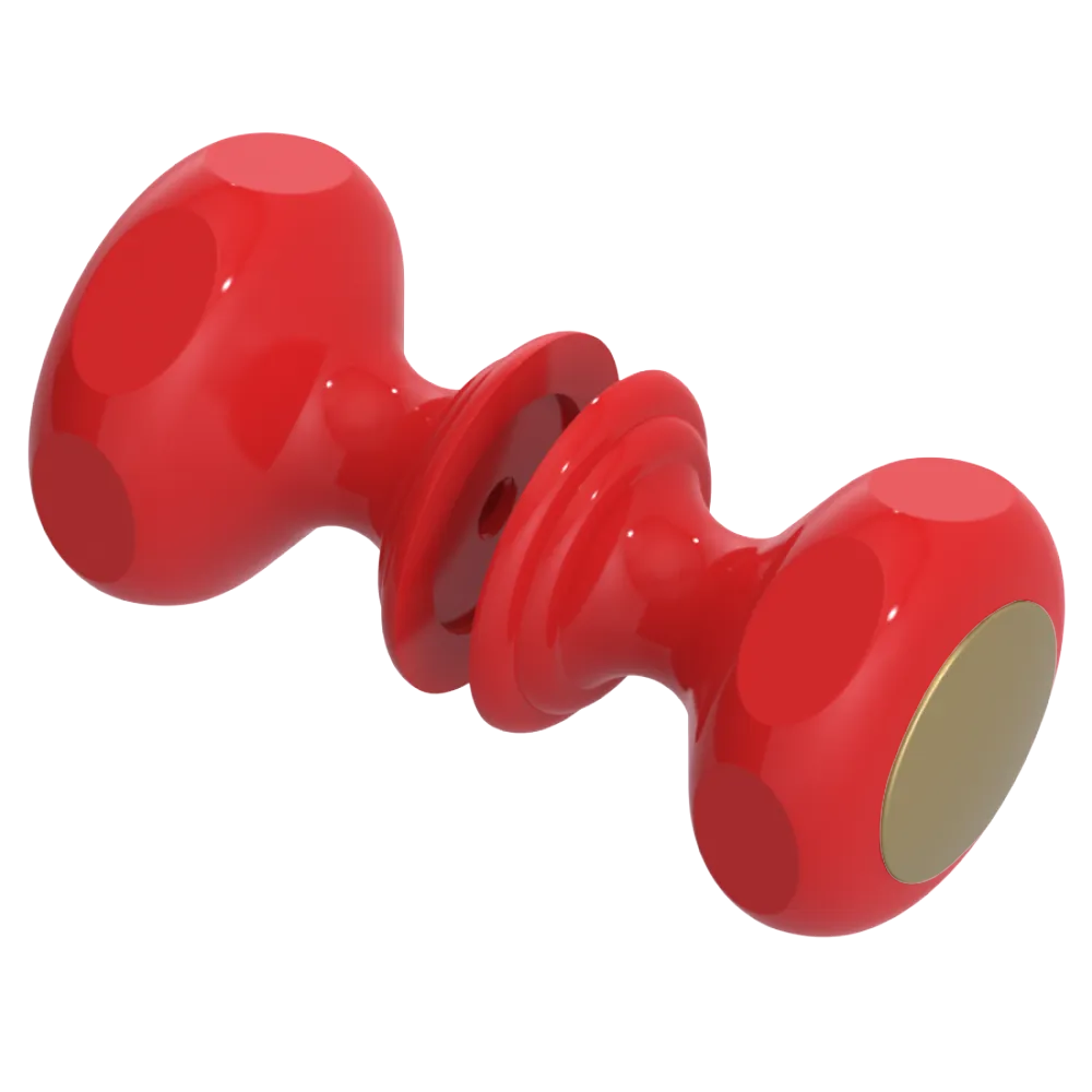 Rubinet Shower Door Knob (set) Red