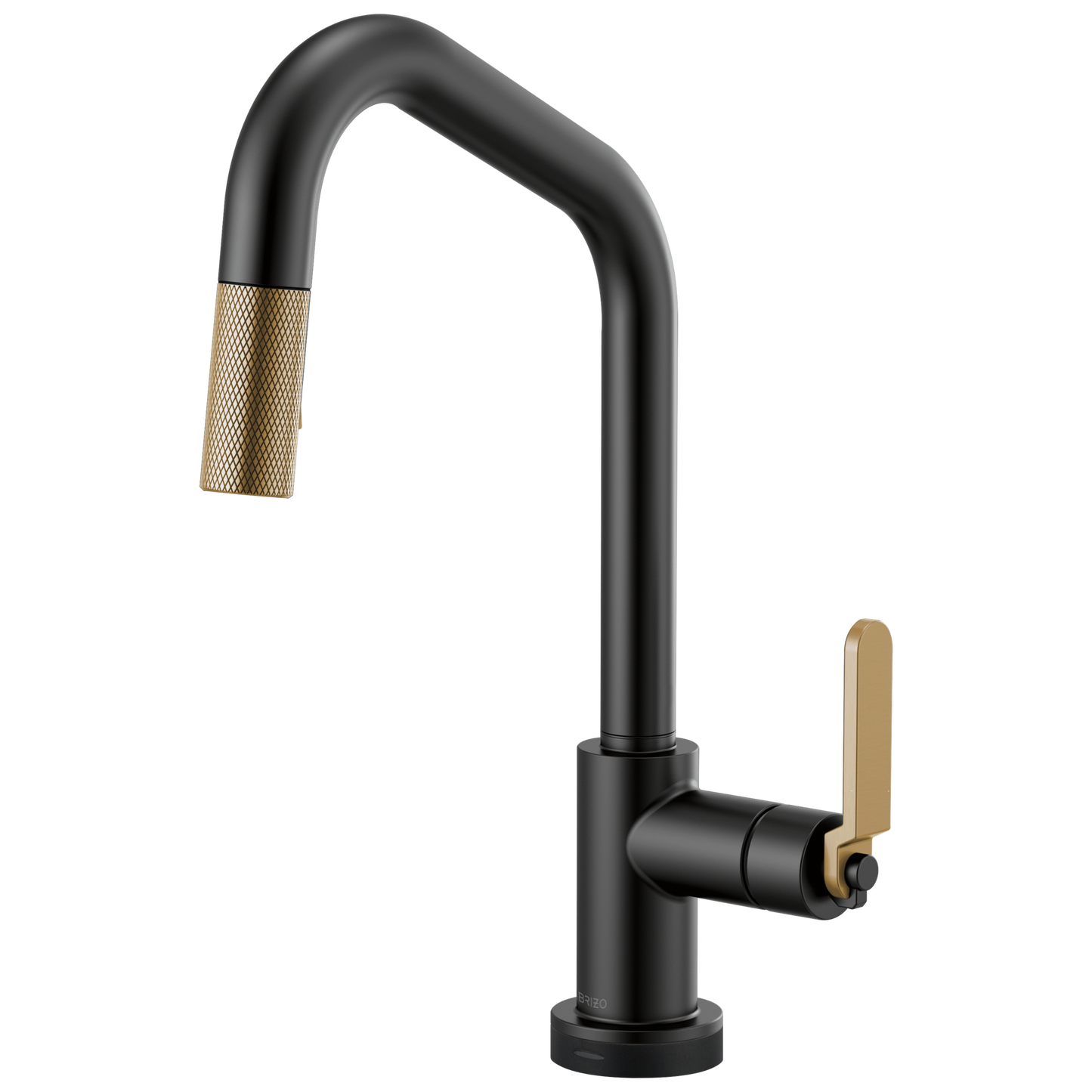 Brizo Smarttouch Pull Down Kitchen Faucet With Angled Spout And Industrial Handle