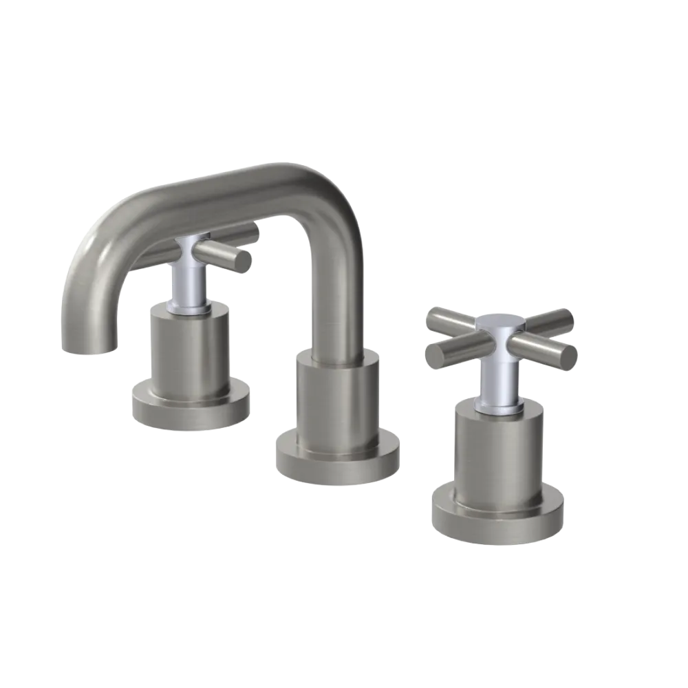 Rubinet Widespread Lav. Set. (less drain) Satin Nickel