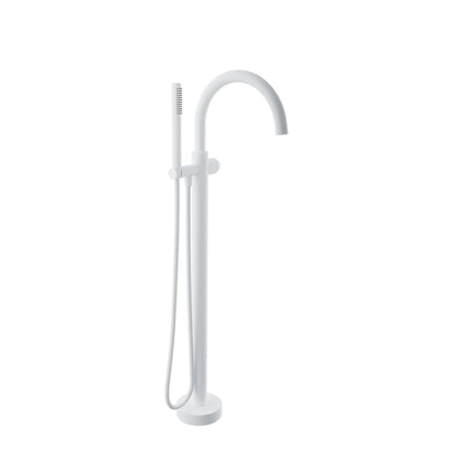 Baril Floor-mounted tub filler with hand shower (without handle)