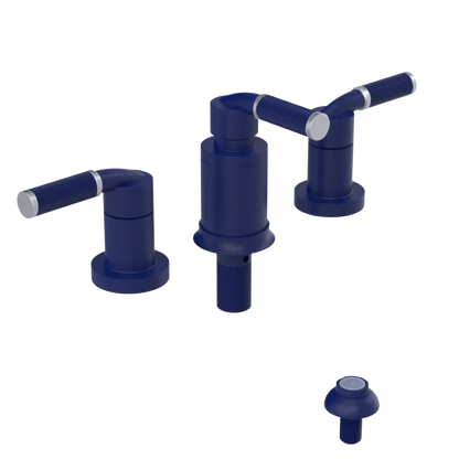 Rubinet Bidet Fitting with Spray, Diverter, and Vacum Breaker (Less Drain) Midnight Blue