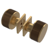 Rubinet Shower Door Knob (set) Satin Gold