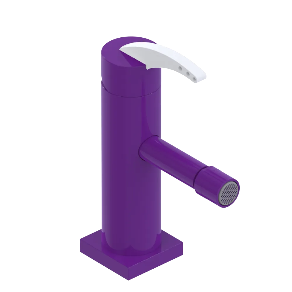 Rubinet Single Control Bidet Fitting (less drain) Purple Haze