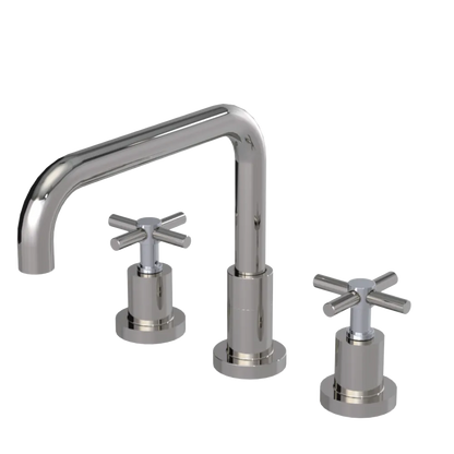 Rubinet Widespread Kitchen Set Polished Nickel