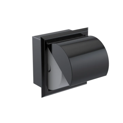 Rubinet RECESSED TOILET PAPER HOLDER Black