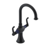 Rubinet Single Hole Dual Handle Lav. Set. (less drain) Matt Black