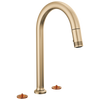 Brizo Widespread Pull Down Faucet With Arc Spout Less Handles