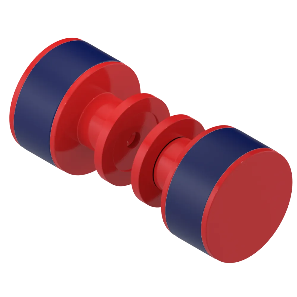 Rubinet Shower Door Knob (set) Red