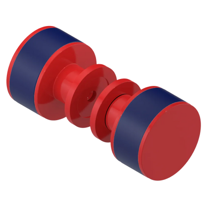Rubinet Shower Door Knob (set) Red