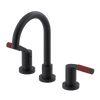 Rubinet Widespread Lav set (less drain) Matt Black