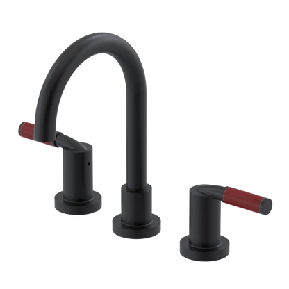 Rubinet Widespread Lav set (less drain) Matt Black
