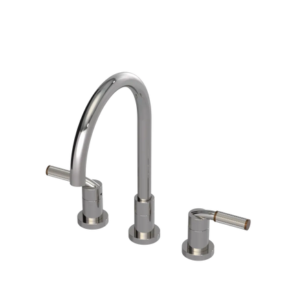 Rubinet Widespread Kitchen Set Polished Nickel