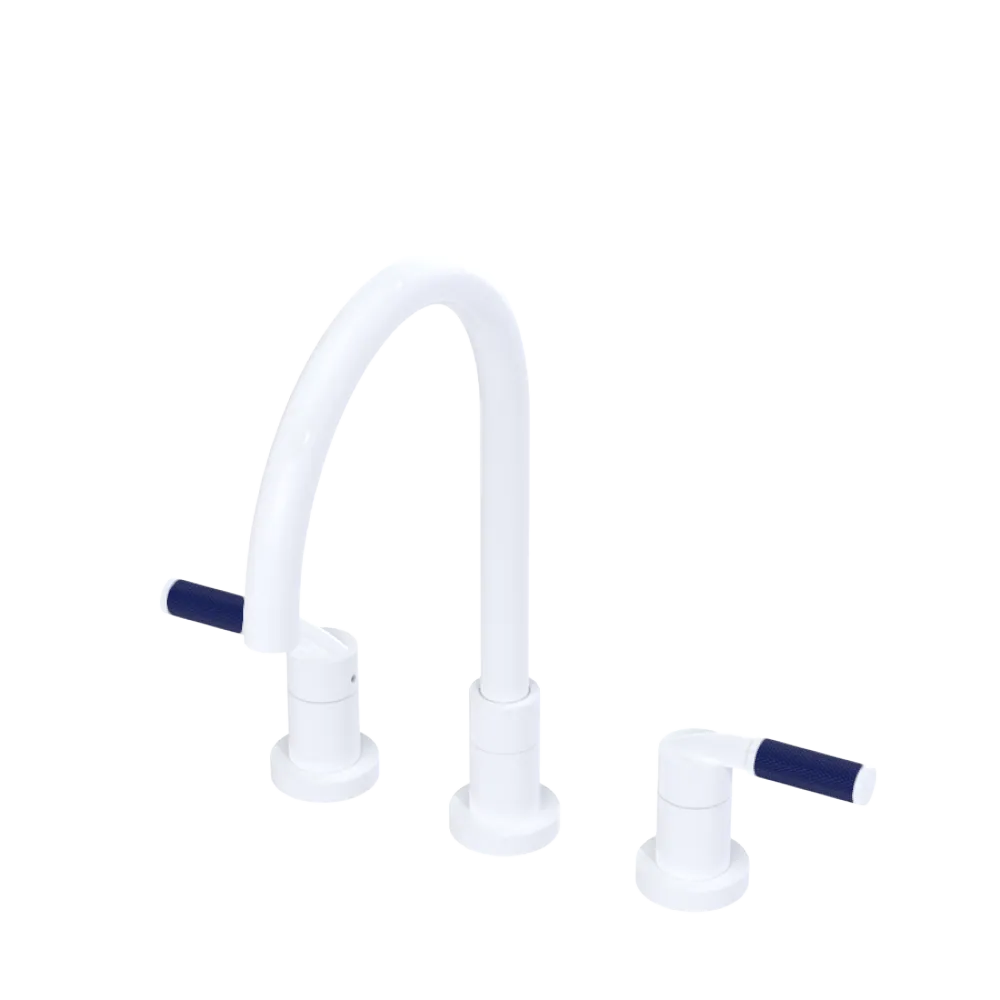 Rubinet Widespread Kitchen Set White