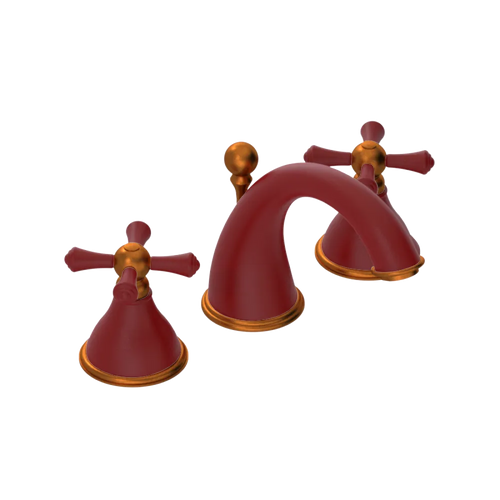 Rubinet Widespread Lav. Set. (less drain) Maroon