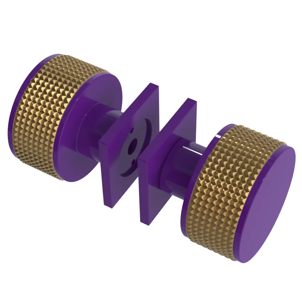 Rubinet Shower Door Knob (set) Purple Haze