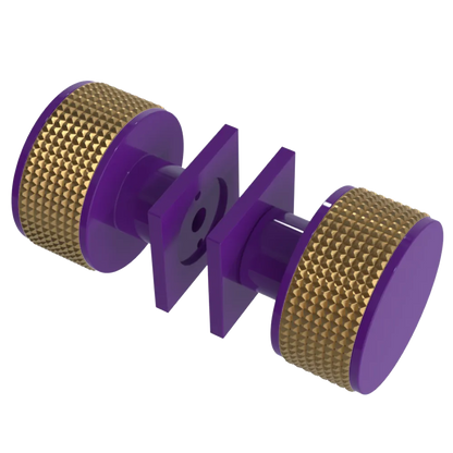 Rubinet Shower Door Knob (set) Purple Haze