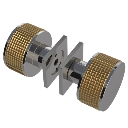 Rubinet Shower Door Knob (set) Polished Nickel