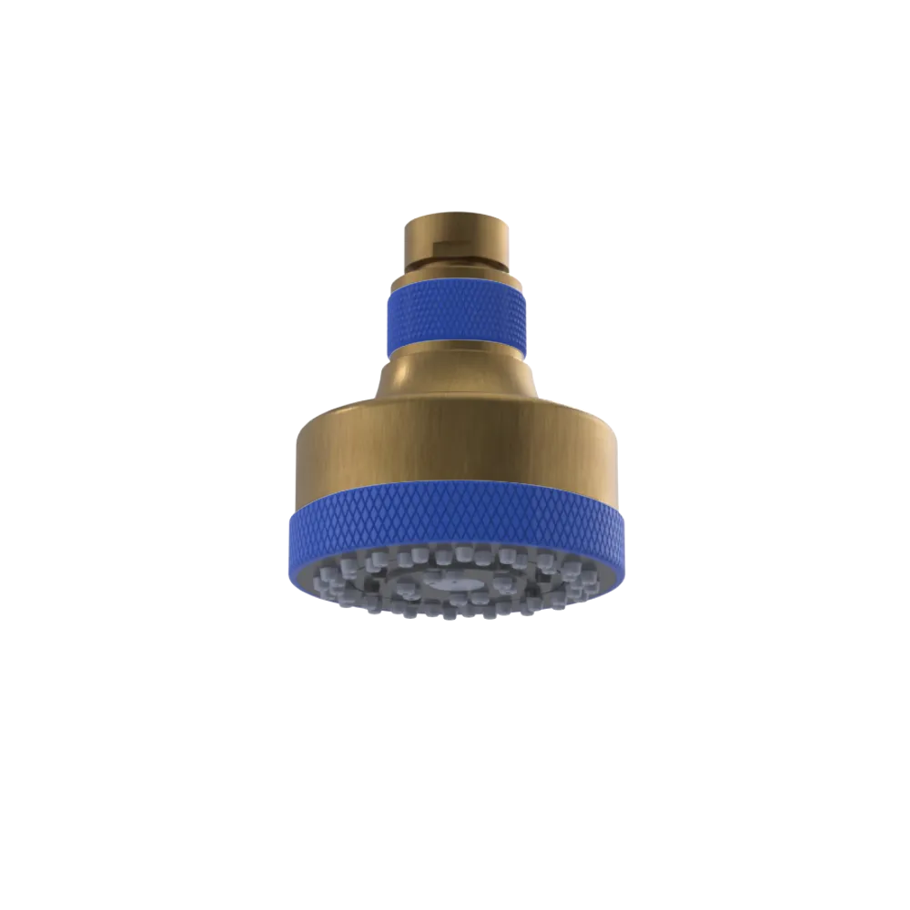 Rubinet 3 FUNCTION SHOWER HEAD Antique Brass Matt