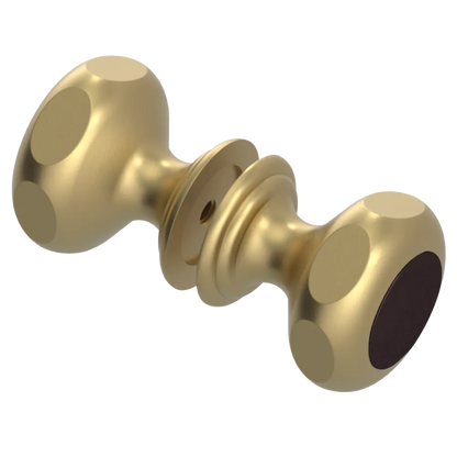Rubinet Shower Door Knob (set) Satin Brass