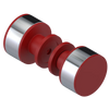 Rubinet Shower Door Knob (set) Maroon