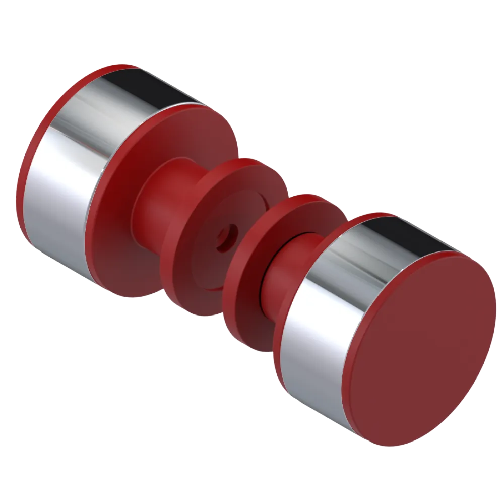 Rubinet Shower Door Knob (set) Maroon