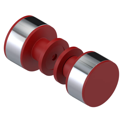 Rubinet Shower Door Knob (set) Maroon