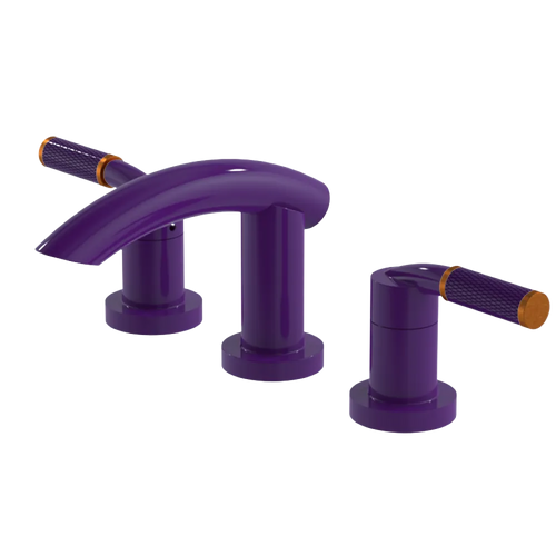 Rubinet Widespread Lav. Set. (less drain) Purple Haze