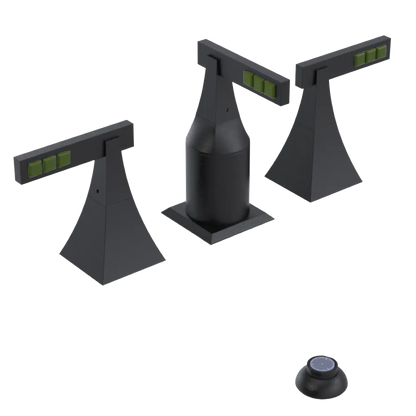 Rubinet Bidet Fitting with Spray, Diverter, and Vacum Breaker (Less Drain) Matt Black
