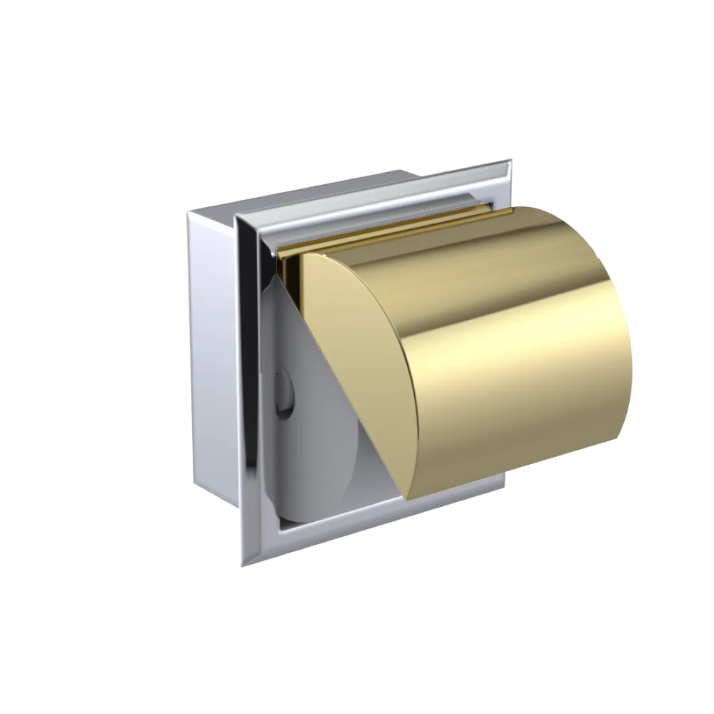 Rubinet RECESSED TOILET PAPER HOLDER Chrome