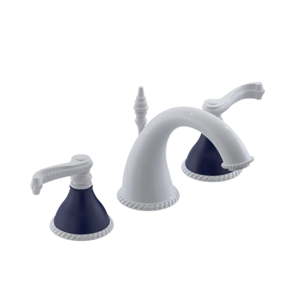 Rubinet Widespread Lav. Set. (less drain) White