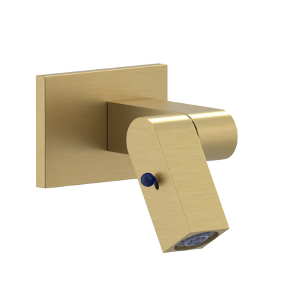 Rubinet Wall Mount Bidet & Foot Rinse with Dual Function Spray Satin Gold