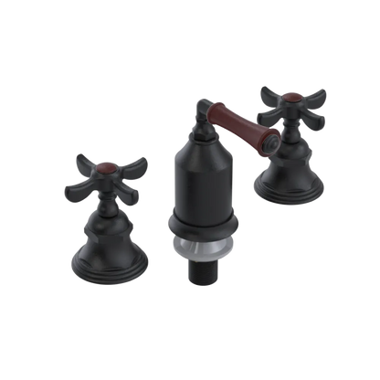 Rubinet Bidet Fitting with Spray, Diverter, and Vacum Breaker (Less Drain) Matt Black