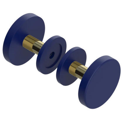 Rubinet Shower Door Knob (set) Midnight Blue