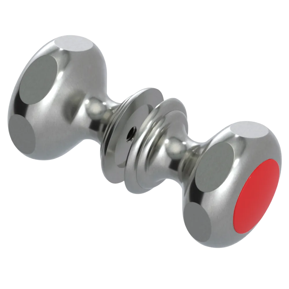 Rubinet Shower Door Knob (set) Satin Nickel
