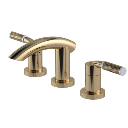 Rubinet Widespread Lav. Set. (less drain) Gold