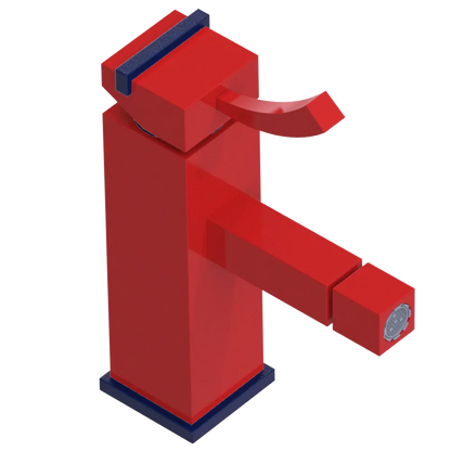 Rubinet Single Control Bidet Fitting (less drain) Red