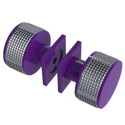 Rubinet Shower Door Knob (set) Purple Haze